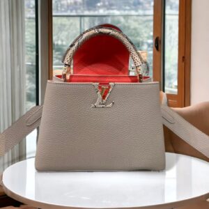 Túi Xách Louis Vuitton LV Capucines PM Pha Da Trăn Replica 11 27cm (2)