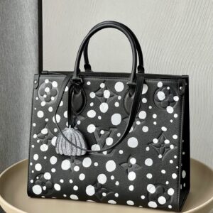 Túi Xách Louis Vuitton LV On The Go Họa Tiết Chấm Bi Rep 11 35x27x14cm (2)