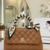 Túi Xách Nữ Chanel Coco Handle Small Màu Nâu Siêu Cấp 23cm (2)