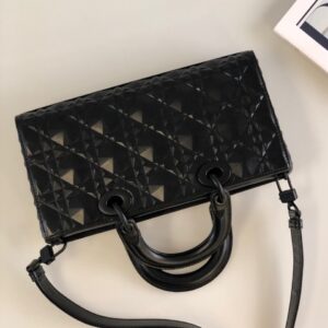 Túi Xách Nữ Dior Họa Tiết Kim Cương Siêu Cấp 26cm (2)