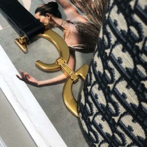 Túi Xách Nữ Dior Saddle Replica 11 Hoạ Tiết Dior 25.5x20x6 (2)