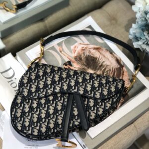 Túi Xách Nữ Dior Saddle Replica 11 Hoạ Tiết Dior 25.5x20x6 (2)