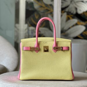 Túi Xách Nữ Hermes Birkin 30 Togo Ghw Rep 11 Mix 2 Màu 30cm (2)