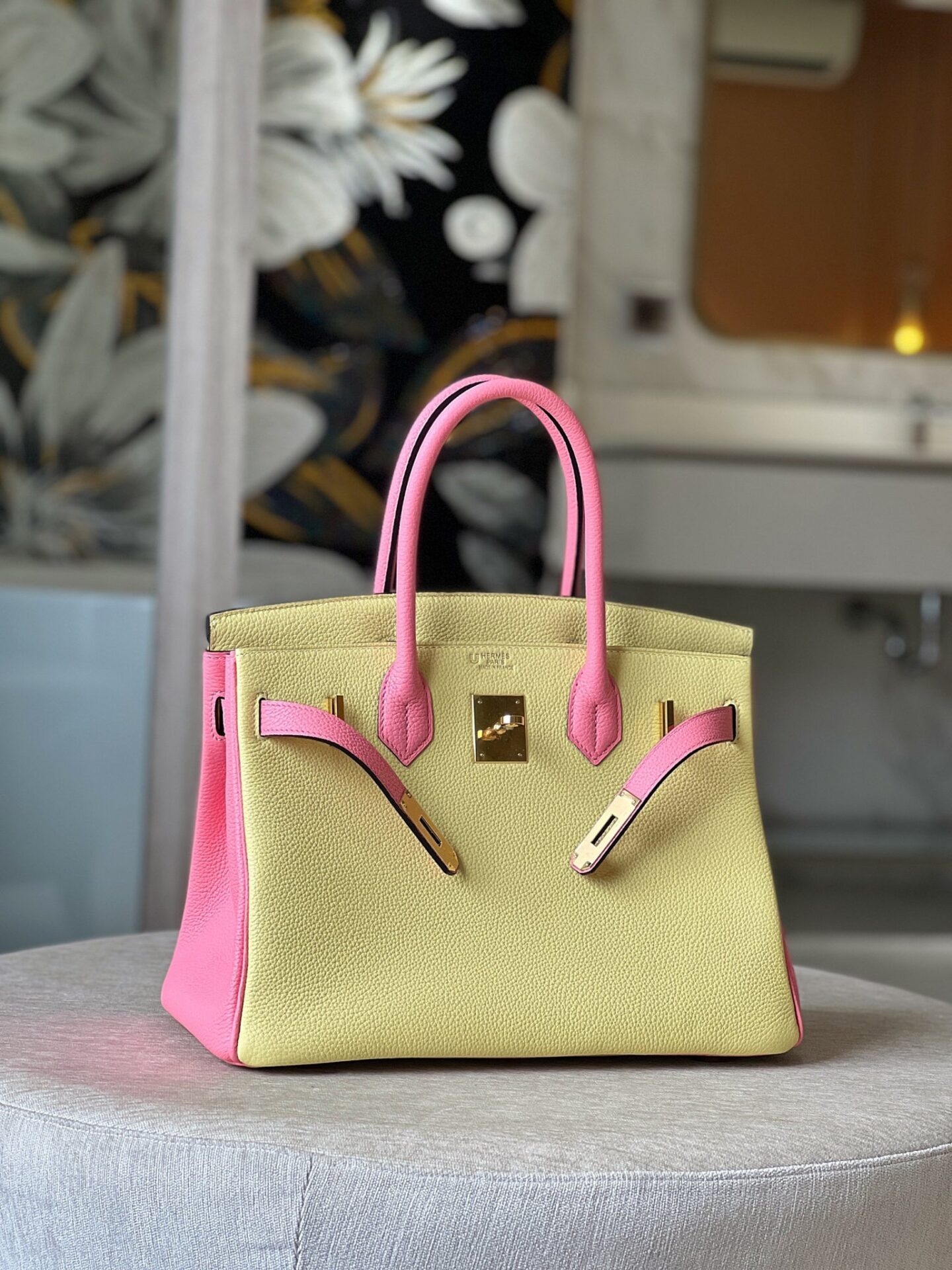 Túi Xách Nữ Hermes Birkin 30 Togo Ghw Rep 11 Mix 2 Màu 30cm (6) Túi Xách Nữ Hermes Birkin 30 Togo Ghw Rep 11 Mix 2 Màu 30cm (2)