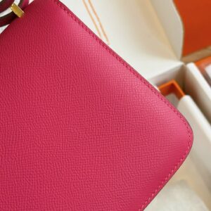 Túi Xách Nữ Hermes Constance Màu Hồng Replica 11 Cao Cấp 19cm (2)