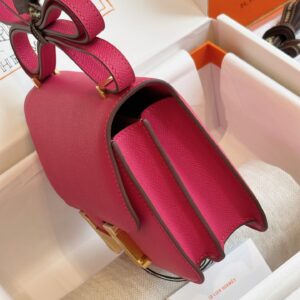 Túi Xách Nữ Hermes Constance Màu Hồng Replica 11 Cao Cấp 19cm (2)