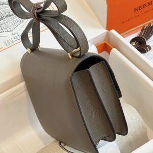 Túi Xách Nữ Hermes Constance Màu Xám Replica 11 Cao Cấp 19cm (2)