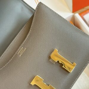 Túi Xách Nữ Hermes Constance Màu Xám Replica 11 Cao Cấp 19cm (2)