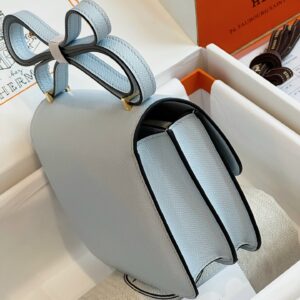 Túi Xách Nữ Hermes Constance Màu Xanh Siêu Cấp 19cm (2)
