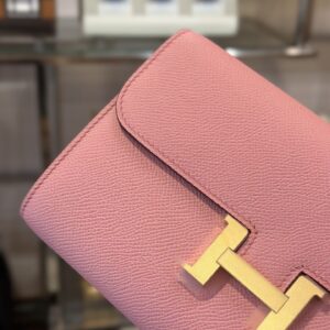 Túi Xách Nữ Hermes Constance Wallet Rep 11 Cao Cấp Màu Hồng 20 (2)