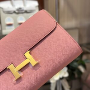 Túi Xách Nữ Hermes Constance Wallet Rep 11 Cao Cấp Màu Hồng 20 (2)