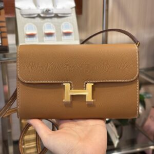 Túi Xách Nữ Hermes Constance Wallet Replica 11 Cao Cấp Màu Nâu 20 (2)