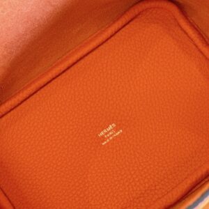 Túi Xách Nữ Hermes Picotin 18 Togo Cao Cấp Màu Cam 18cm (2)