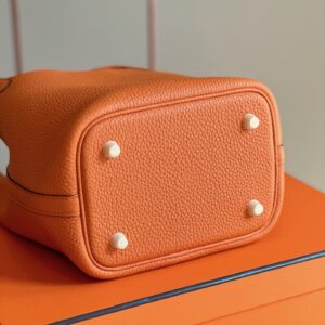 Túi Xách Nữ Hermes Picotin 18 Togo Cao Cấp Màu Cam 18cm (2)