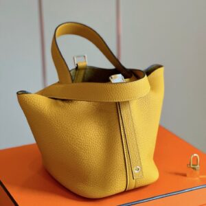 Túi Xách Nữ Hermes Picotin 18 Togo Rep 11 Cao Cấp Màu Vàng 18cm (2)