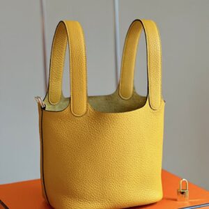 Túi Xách Nữ Hermes Picotin 18 Togo Rep 11 Cao Cấp Màu Vàng 18cm (2)