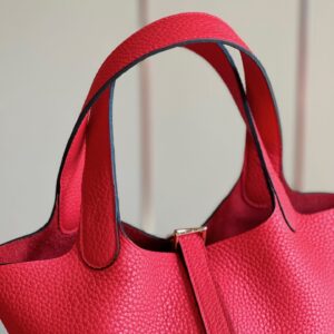Túi Xách Nữ Hermes Picotin 18 Togo Replica 11 Cao Cấp Màu Đỏ 18cm (2)