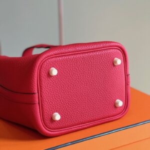 Túi Xách Nữ Hermes Picotin 18 Togo Replica 11 Cao Cấp Màu Đỏ 18cm (2)