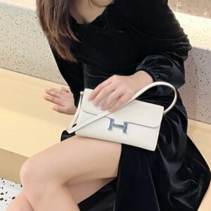 Túi Xách Nữ Hermes Woc Like Auth Màu Trắng 20cm (1)