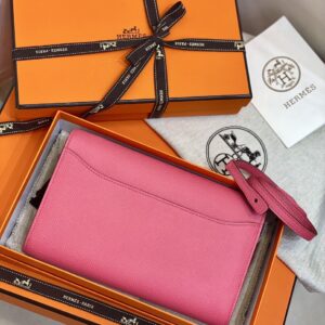 Túi Xách Nữ Hermes Woc Màu Hồng Siêu Cấp 20cm (2)
