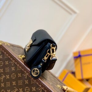 Túi Xách Nữ Louis Vuitton LV Swing Replica 11 Cao Cấp Màu Đen 24x15cm (2)