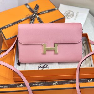 Túi Xách Nữ Siêu Cấp Hermes Woc Màu Hồng Phấn 20cm (1)