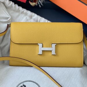 Túi Xách Nữ Siêu Cấp Hermes Woc Màu Vàng 20cm (2)