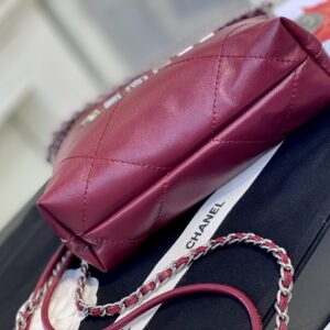 Túi Xách Siêu Cấp Chanel 22 Bag Màu Đỏ 22cm (2)