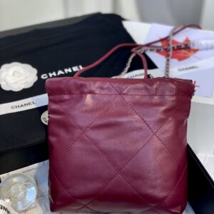 Túi Xách Siêu Cấp Chanel 22 Bag Màu Đỏ 22cm (2)