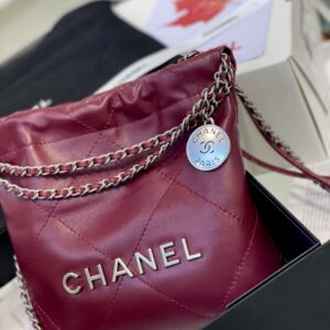Túi Xách Siêu Cấp Chanel 22 Bag Màu Đỏ 22cm (2)