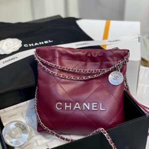 Túi Xách Siêu Cấp Chanel 22 Bag Màu Đỏ 22cm (2)