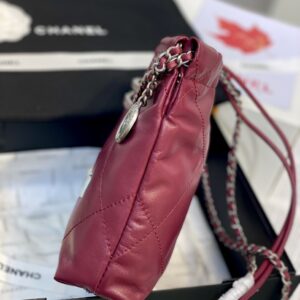 Túi Xách Siêu Cấp Chanel 22 Bag Màu Đỏ 22cm (2)
