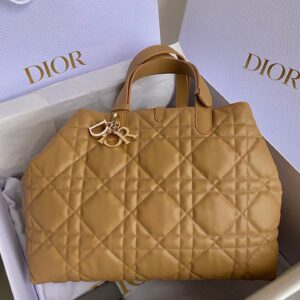 Túi Xách Siêu Cấp Dior Medium Toujours Bag Hoạ Tiết Caro 28 (2)
