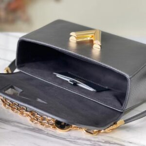 Túi Xách Siêu Cấp Louis Vuitton LV Twist Nữ Màu Đen 24cm (2)