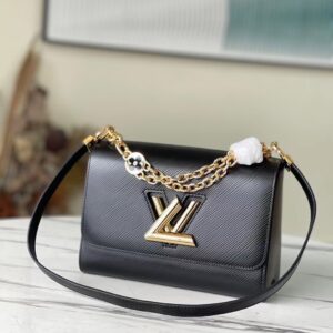 Túi Xách Siêu Cấp Louis Vuitton LV Twist Nữ Màu Đen 24cm (2)