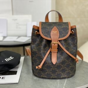 Balo Cao Cấp Celine Folco Like Auth Họa Tiết Monogram 17x20x10cm (2)