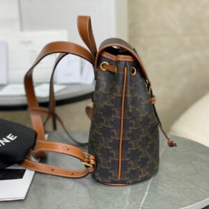 Balo Cao Cấp Celine Folco Like Auth Họa Tiết Monogram 17x20x10cm (2)