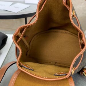 Balo Cao Cấp Celine Folco Like Auth Họa Tiết Monogram 17x20x10cm (2)