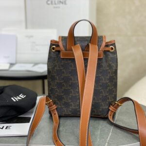 Balo Cao Cấp Celine Folco Like Auth Họa Tiết Monogram 17x20x10cm (2)
