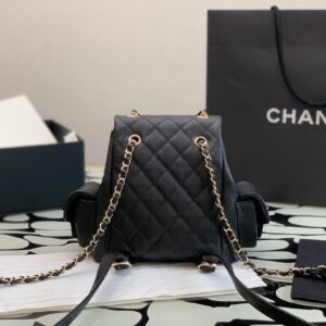 Balo Chanel Mini Màu Đen Replica 11 Cao Cấp 21.5x19 (2)