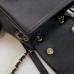 Balo Chanel Mini Màu Đen Replica 11 Cao Cấp 21.5x19 (2)