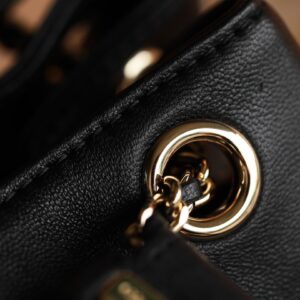 Balo Nữ Chanel Mini Replica 11 Cao Cấp Màu Đen 18x19x12cm (2)