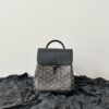 Balo Nữ Goyard Mini Like Auth Họa Tiết Truyền Thống Màu Đen 23x19cm (2)