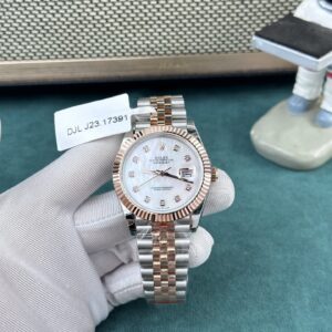 Đồng Hồ Rolex DateJust Nam Bọc Vàng Hồng Mặt Xà Cừ Nhà Máy GM 36mm (2)