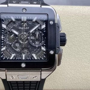 Hublot Big Bang Square Titanium Replica Cao Cấp Nhất Viền Gốm 42mm (1)