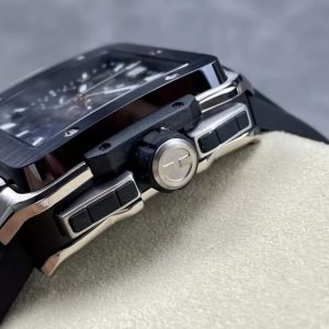 Hublot Big Bang Square Titanium Replica Cao Cấp Nhất Viền Gốm 42mm (1)
