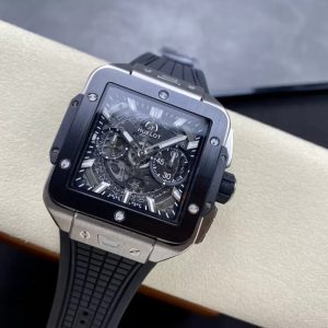 Hublot Big Bang Square Titanium Replica Cao Cấp Nhất Viền Gốm 42mm (1)