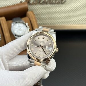 Rolex DateJust 126334 Mặt Số Hồng Sundust Nhà Máy Clean 41mmm (1)