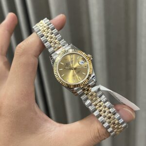 Rolex DateJust Nữ Bọc Vàng 18K Mặt Số Vàng Nhà Máy GM 31mm (1)