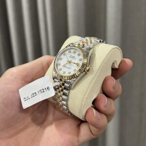 Rolex DateJust Nữ Bọc Vàng Thật Mặt Xà Cừ GM Factory 31mm (4)